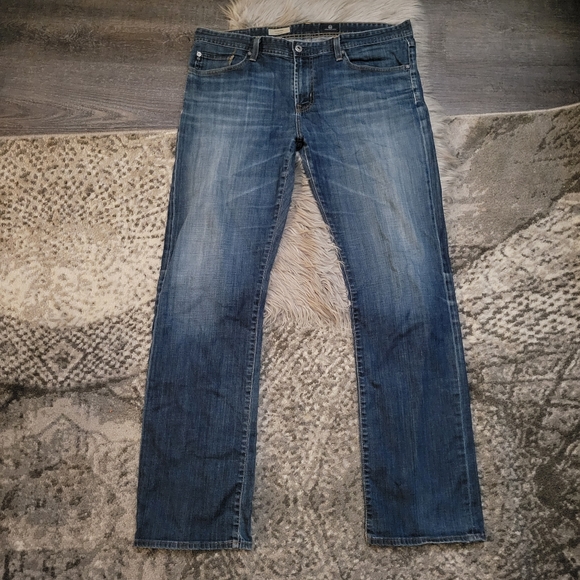 AG Adriano Goldschmied The Protégé Straight Leg Jeans Size 38X34 - Picture 2 of 11